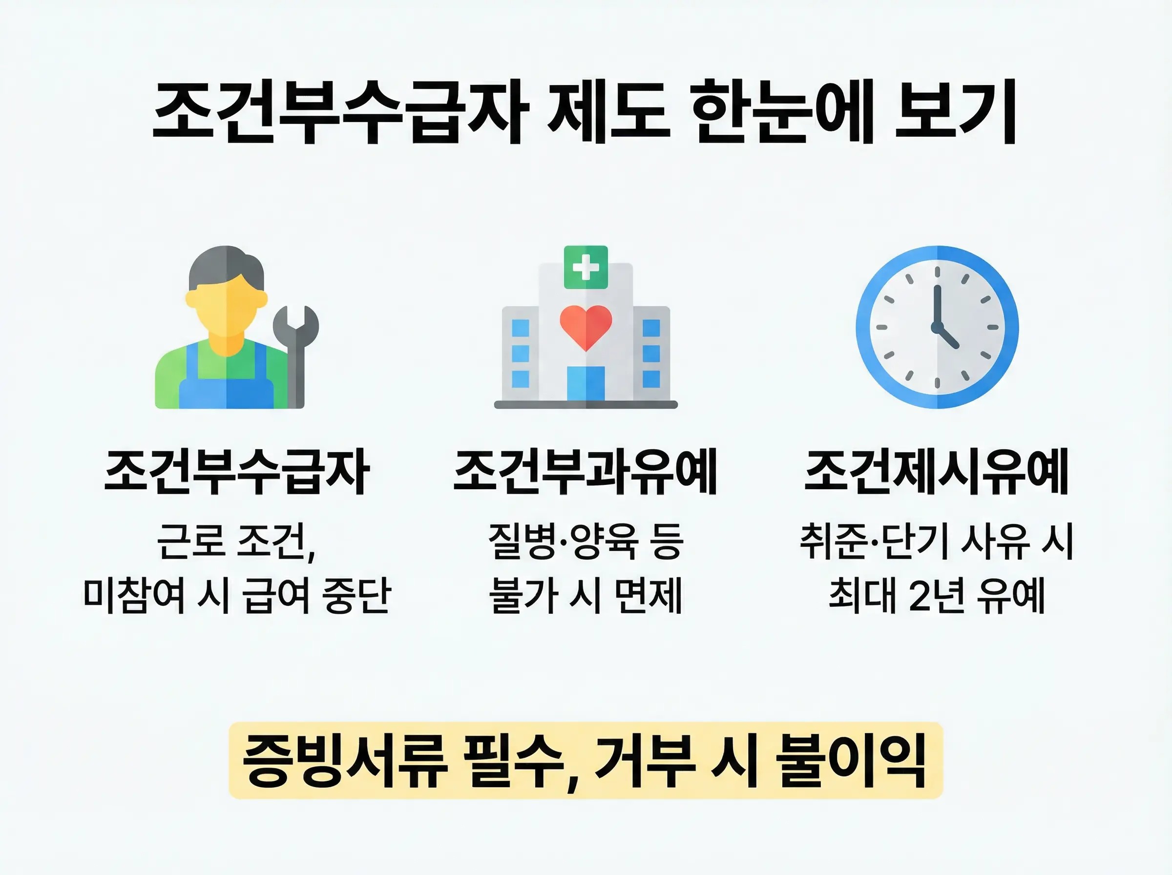 조건부수급자 안내 이미지