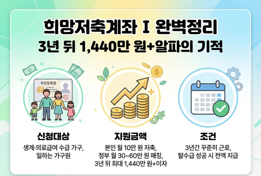 희망저축계좌1 안내 이미지